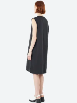 Margaret Howell - MHL Overhead Tank Dress in Off Black