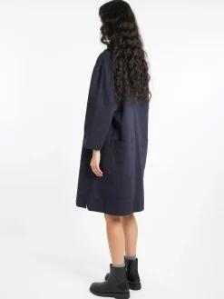 Margaret Howell - MHL Patch Pocket Smock Dress in Ink