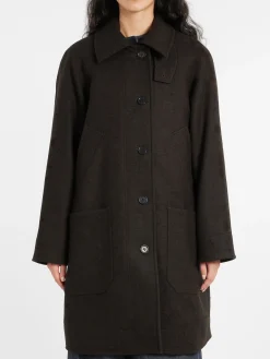 Margaret Howell - MHL Raglan Overcoat in Bark