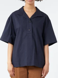 Margaret Howell - MHL S/S Utility Shirt in Ink