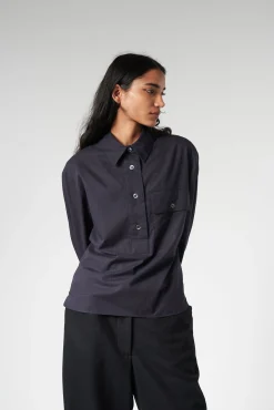 Margaret Howell - Pullover Shirt in Black