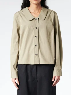 Margaret Howell - Round Collar Shirt in Sage