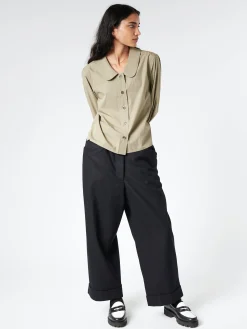 Margaret Howell - Round Collar Shirt in Sage