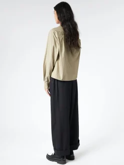 Margaret Howell - Round Collar Shirt in Sage