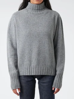 Margaret Howell - Wide Roll Neck in Grey Flannel
