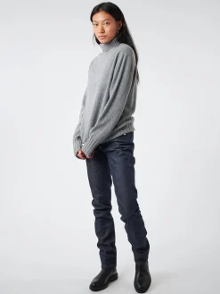 Margaret Howell - Wide Roll Neck in Grey Flannel