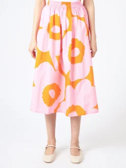 Marimekko - Garrel Unikko Skirt in Pink/Orange