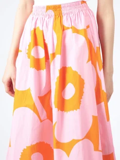 Marimekko - Garrel Unikko Skirt in Pink/Orange