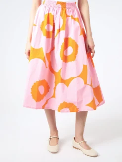 Marimekko - Garrel Unikko Skirt in Pink/Orange