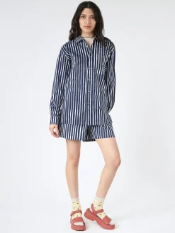 Marimekko - Jokapoika Short in Dark Blue and White