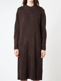 Marimekko - Karmiini Unikko Dress in Brown