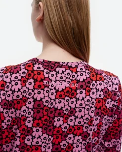 Marimekko - Lae Pikkuinen Unikko Dress in Pink Red