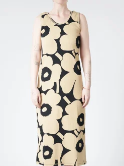 Marimekko - Simpukka Unikko Dress in Beige/Black