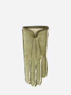 Mario Portolano - 4286 Shearling Short Gloves in Green