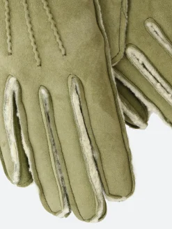 Mario Portolano - 4286 Shearling Short Gloves in Green