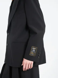 Marni - Blazer with Contrast Stitching in Black