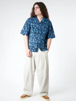 Marni - Bowling Shirt with Marni Dripping Print in Ink