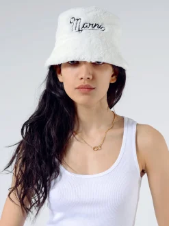 Marni - Bucket Hat in Lily White