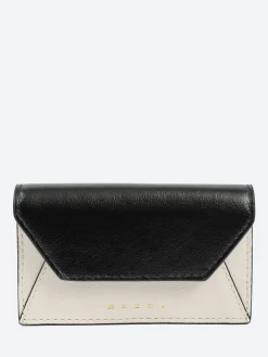 Marni - Card Case in Black/Lily White