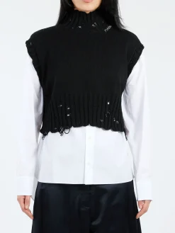 Marni - Cropped Vest in Black