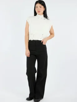 Marni - Cropped Vest in Lily White