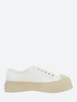 Marni - Pablo Laced Up Sneakers in Lily White