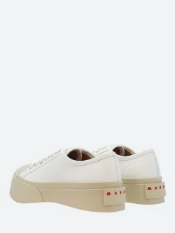Marni - Pablo Laced Up Sneakers in Lily White