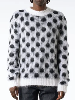 Marni - Roundneck Sweater in Lily White (Multi)