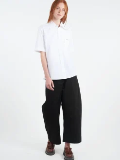Marni - Short Sleeve Shirt with Marni Mending in White
