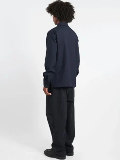 Marni - Tropical Wool Shirt in Blue Black