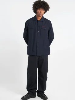 Marni - Tropical Wool Shirt in Blue Black
