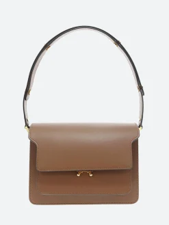 Marni - Trunk Bag Medium in Gold Brown (Brown)