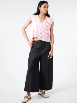 Marni - V Neck Sweater Vest in Pink Gummy