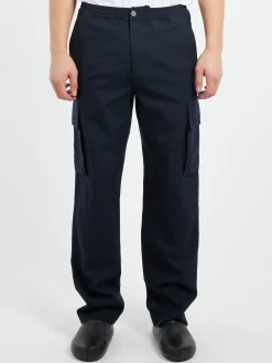 Marni - Wool Cargo Pants in Blublack