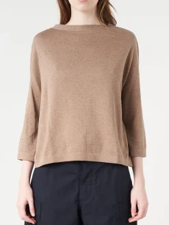Ma'ry'ya - Boatneck Shirt in Taupe
