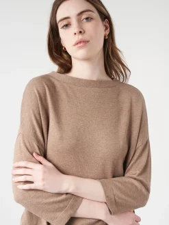 Ma'ry'ya - Boatneck Shirt in Taupe