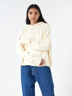 Ma'ry'ya - Boucle Hoody in Milk