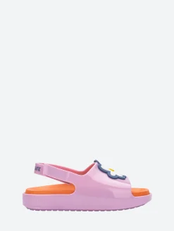 Melissa - Cloud Sandal + Fabula in Pink and Orange