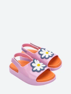 Melissa - Cloud Sandal + Fabula in Pink and Orange