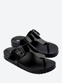 Melissa - Cozy Flip Flop in Black
