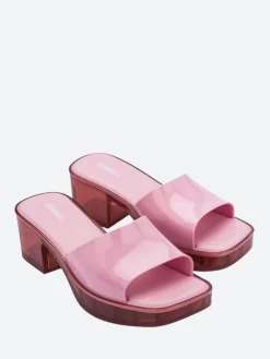 Melissa - Shape Slide Sandals in Pink