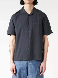 Merz b. Schwanen - Bowling Shirt in Charcoal