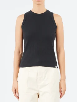 Merz b. Schwanen - Iconic Ribbed Tank in Charcoal