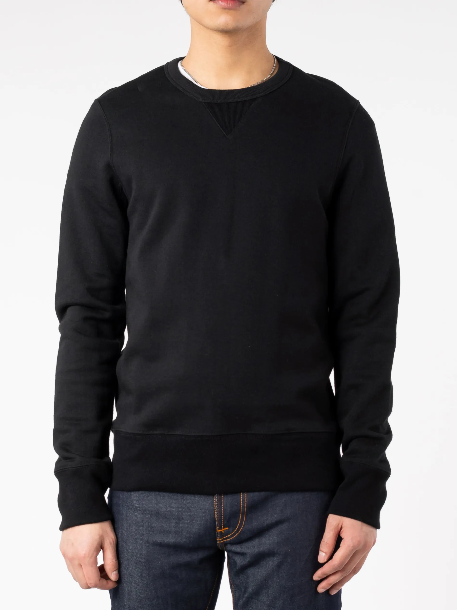 Merz b. Schwanen - Men's Loopwheeled Sweatshirt in Deep Black