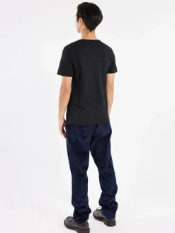 Merz b. Schwanen - 1950s Men's Loopwheeled T-Shirt in Black