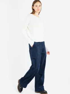 Merz b. Schwanen - SKCN01 Women's Crew Neck Pullover in Natural