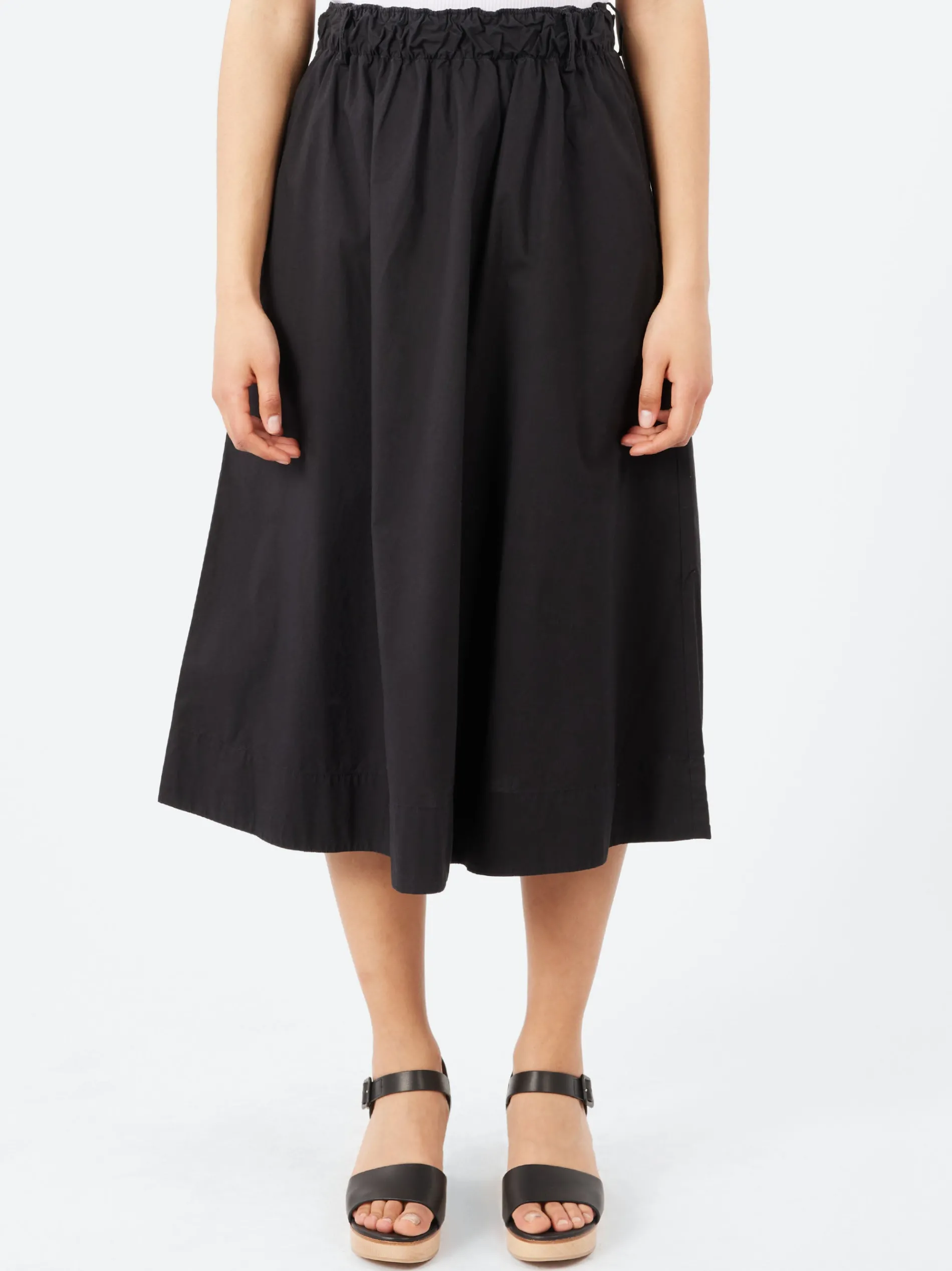 Merz b. Schwanen - SKIRT01 Relaxed Fit Skirt in Deep Black