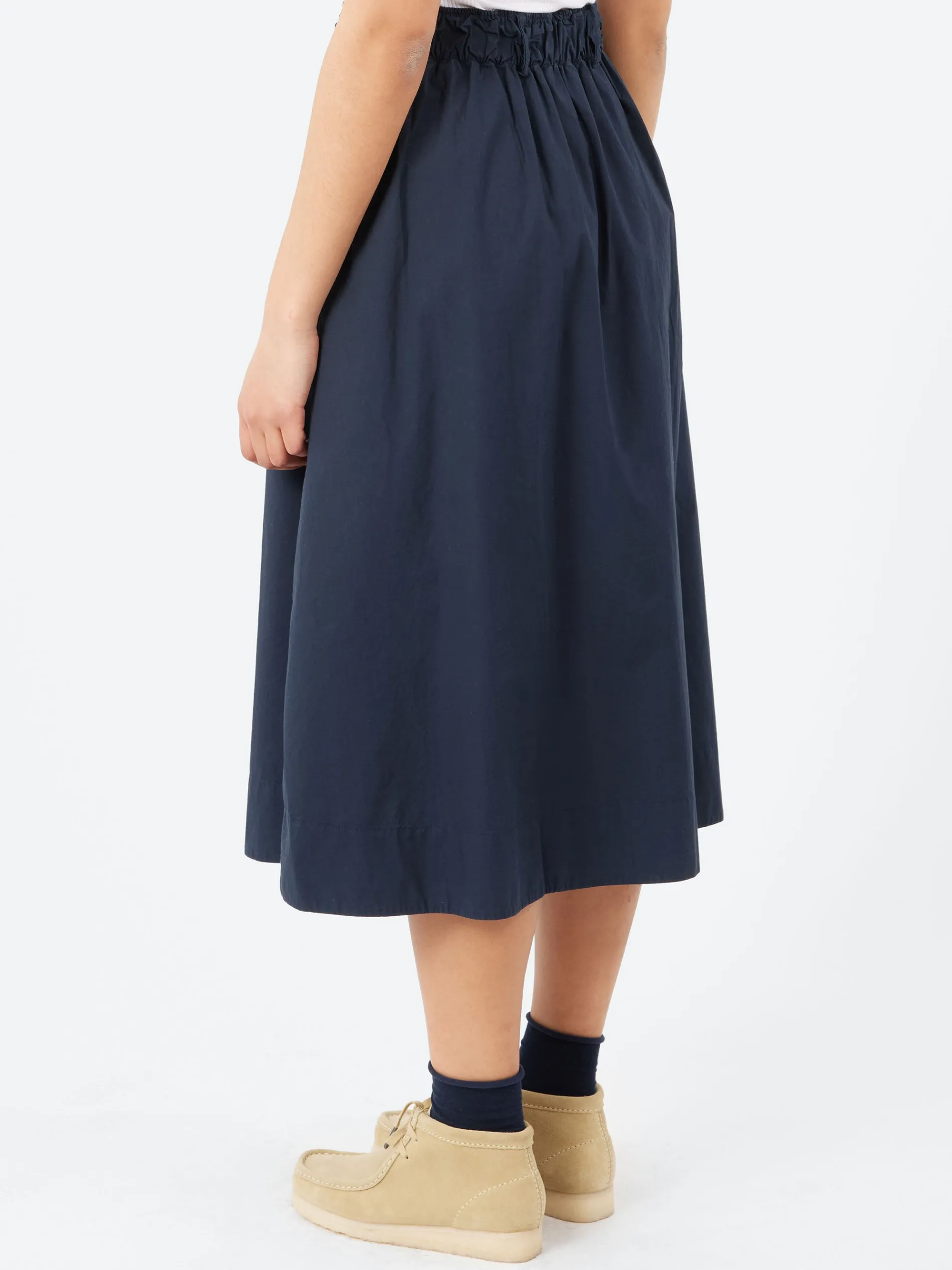 Merz b. Schwanen - SKIRT01 Relaxed Fit Skirt in Dark Navy