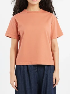 Merz b. Schwanen - WGHP01 Giza Cotton T-Shirt in Rosewood