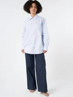 Merz b. Schwanen - Wide Pants in Dark Navy